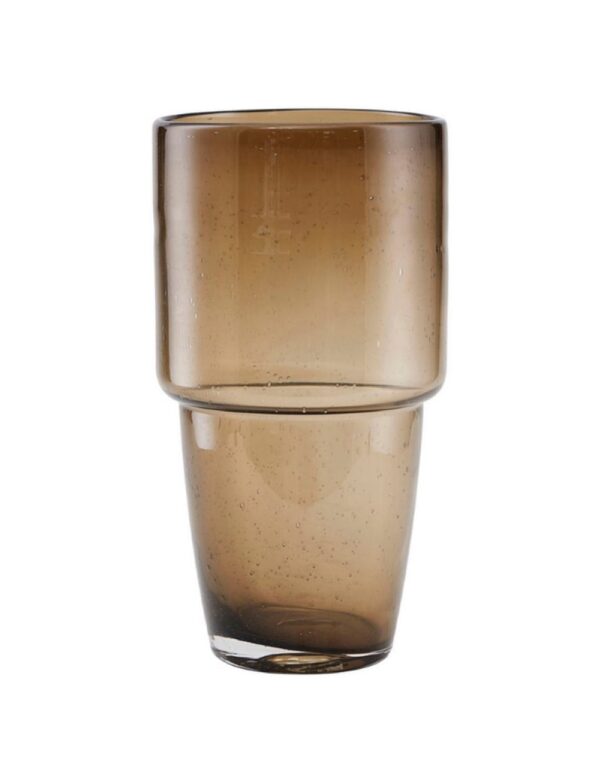 Chazia Brown Glass Vase