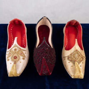 Royal Hand-Embroidered Zari Khussas